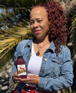Candiginger with hibiscus gingerbeer